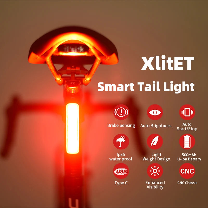 Feu Arrière Intelligent pour Vélo