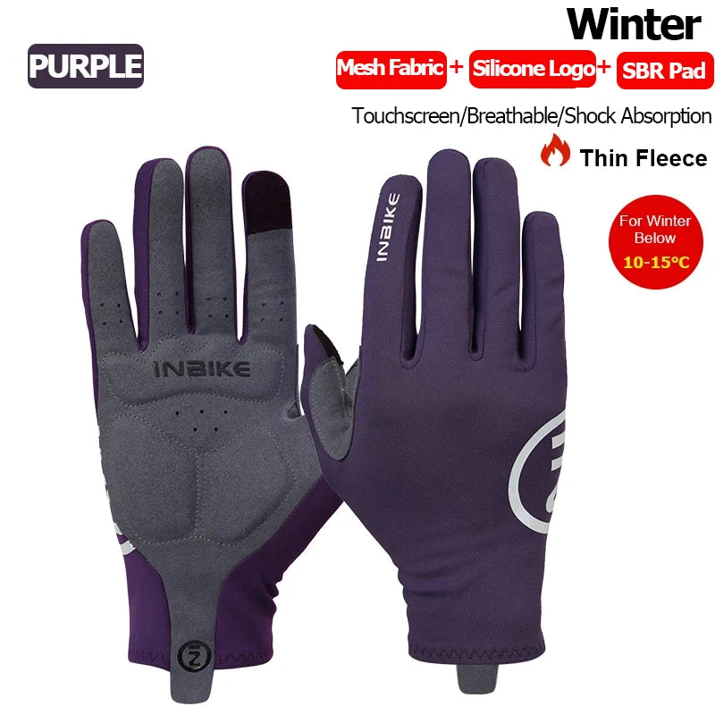 Gants de cyclisme thermique automne et hiver