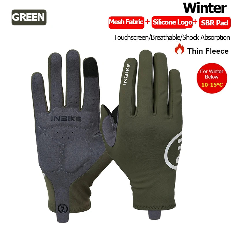Gants de cyclisme thermique automne et hiver