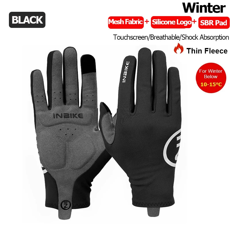 Gants de cyclisme thermique automne et hiver